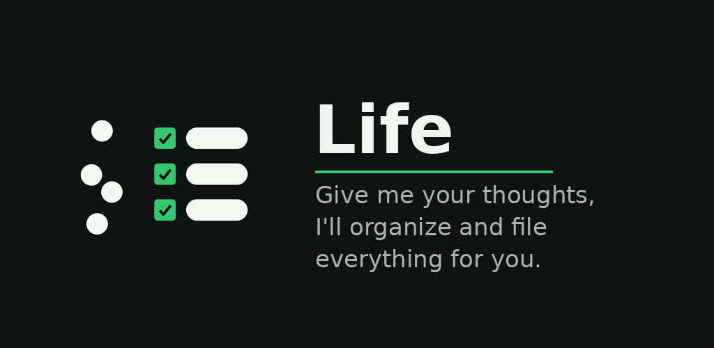 Built a parser that sorts whatever you type — task, reminder, appointment, list — so you never p logo